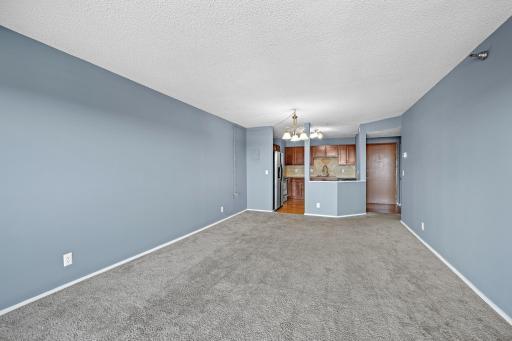 Living room view II. Bring your decorating idea's to this neutral space.