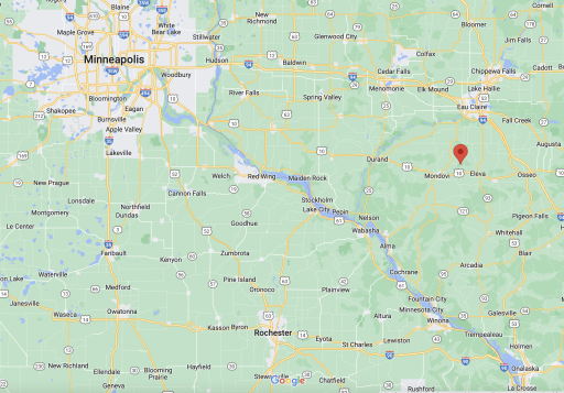 Located 90 min from Twin Cities or Rochester