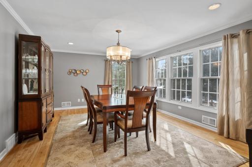 The large formal dining room can also be a formal living room, family room additional home office.