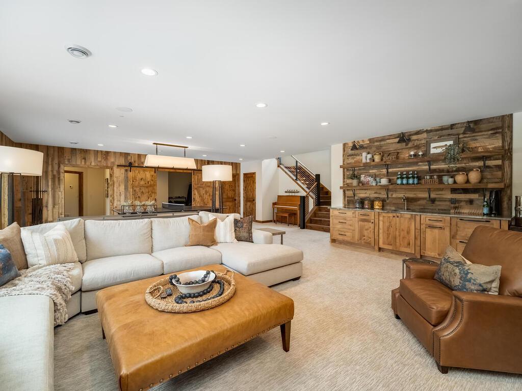 Entire home is set up with a Sonos surround sound system.