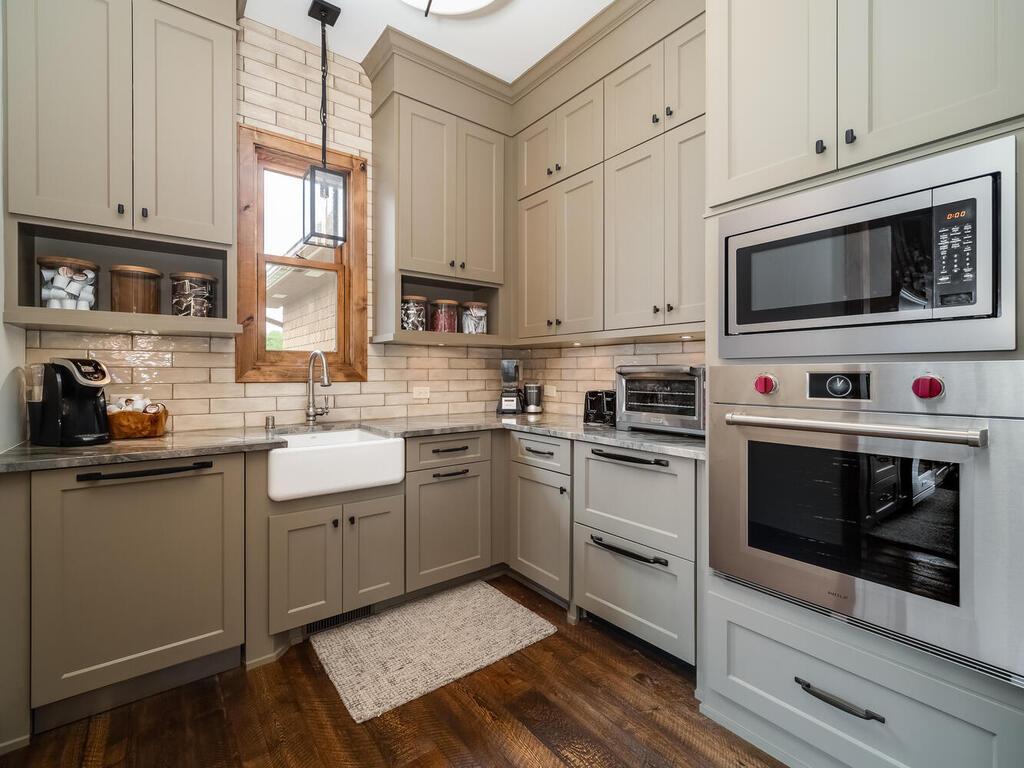 Additional prep kitchen opens up the kitchen for those large gatherings.