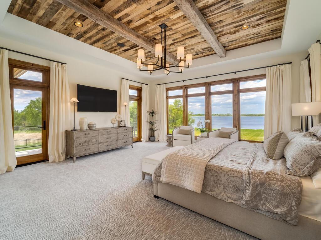 Glass door leading out to your private deck to take in all of nature's beauty.