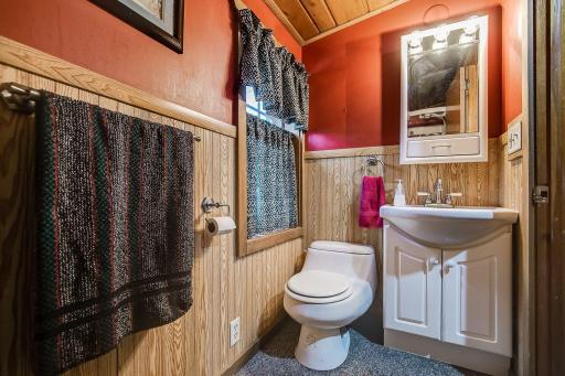 Main floor bathroom with shower