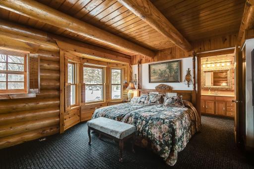 Second floor currently has a bedroom set up along with the family room