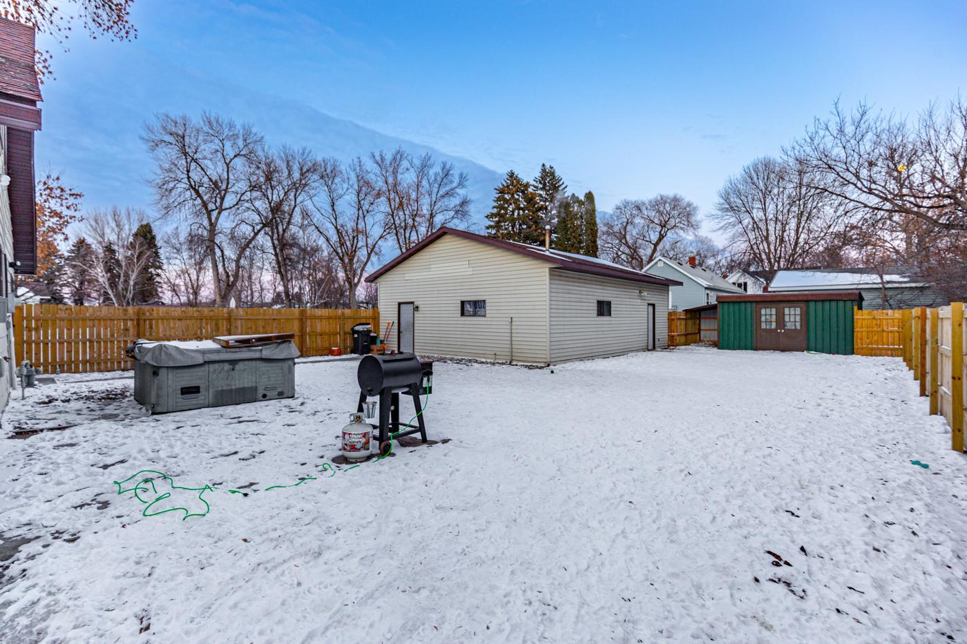 Back Yard and Garage