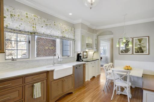 Kitchen with Martha O'Hara Interiors window treatments