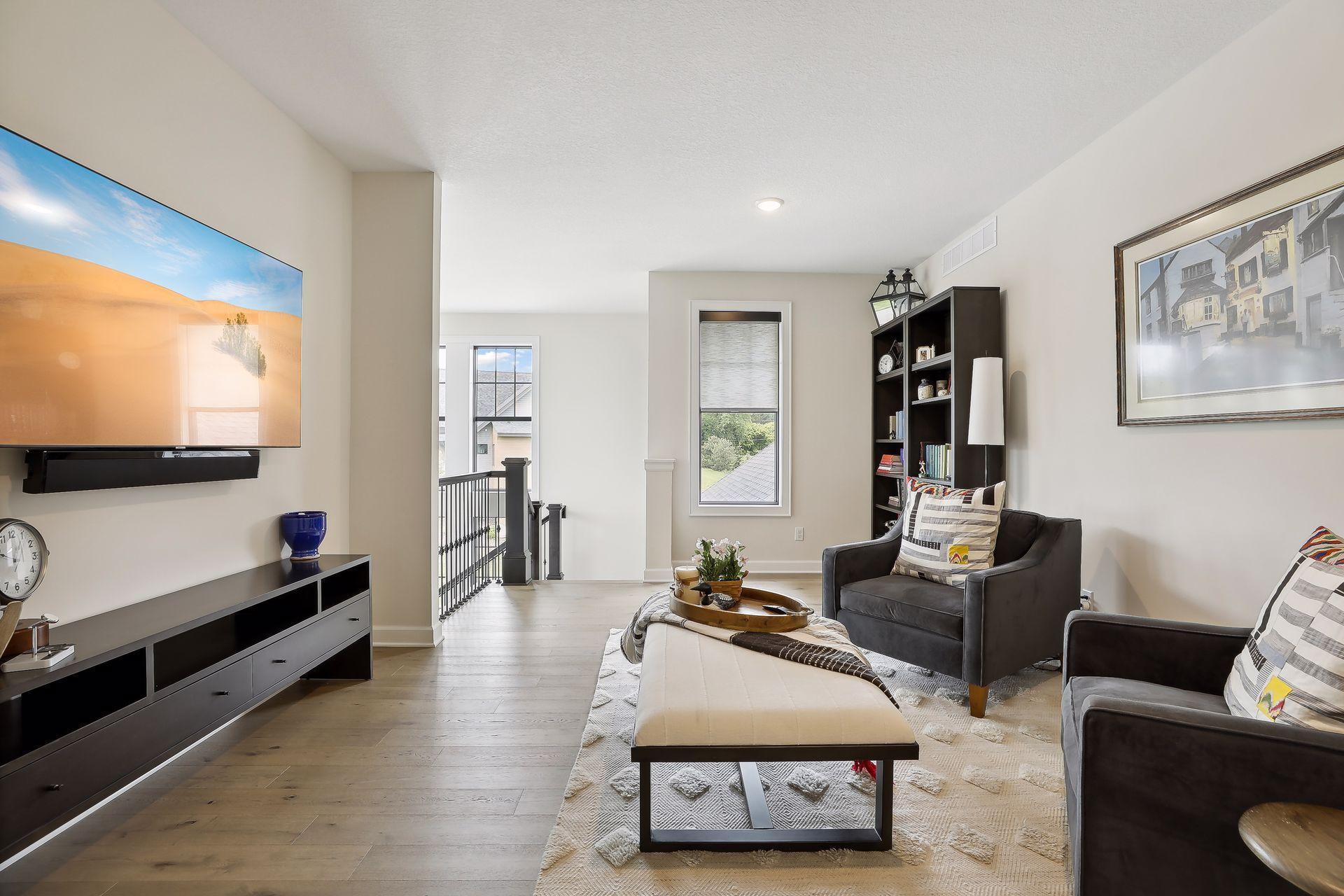 upper level TV lounge