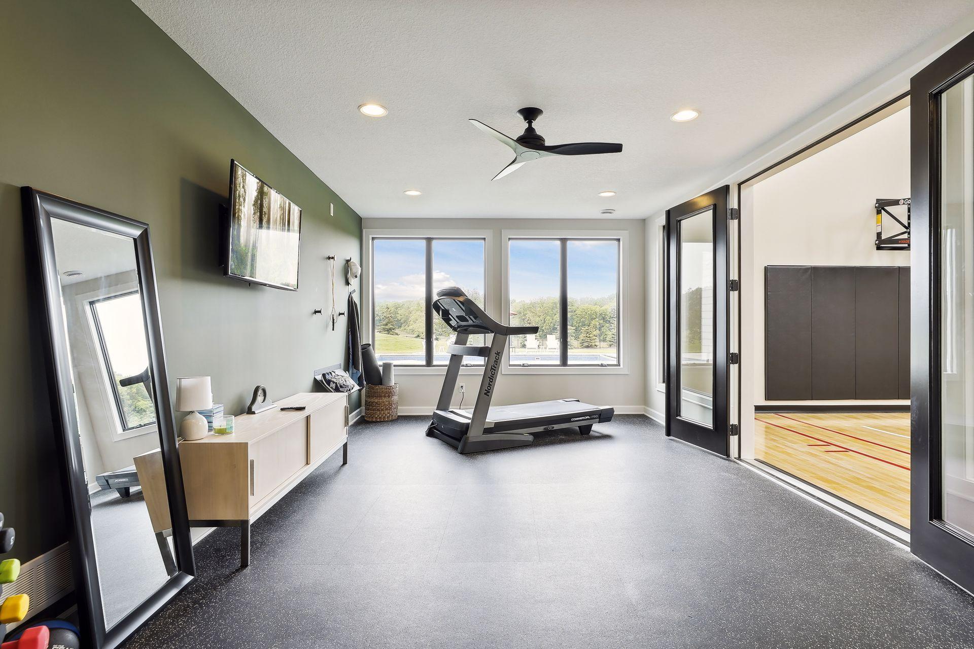 Your own private workout room filled with natural light