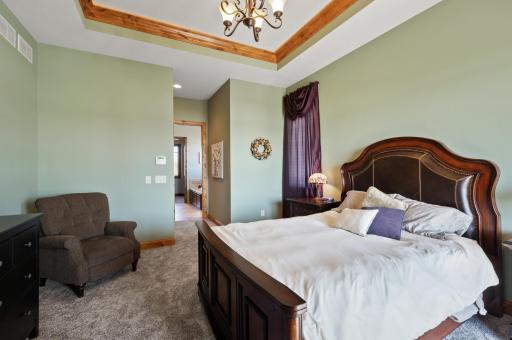 Photo for 7651 Cress View Lane, Prior Lake, MN 55372 - Listing #6352275 Tray ceiling with moulding with lighting!