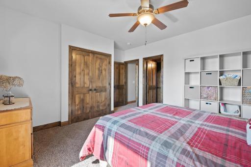 Photo for 7651 Cress View Lane, Prior Lake, MN 55372 - Listing #6352275 Another view of the large bedroom and stunning wordwork.