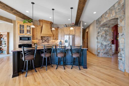Photo for 7651 Cress View Lane, Prior Lake, MN 55372 - Listing #6352275 Gorgeous custom knotty alder cabinetry with a huge center island.