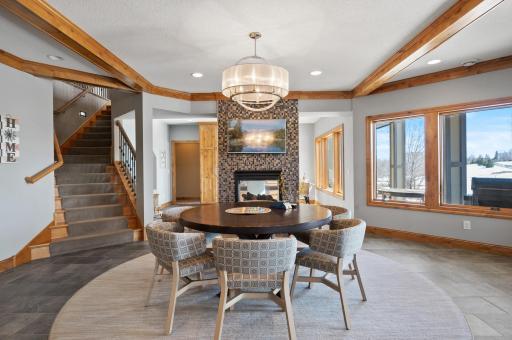 Photo for 7651 Cress View Lane, Prior Lake, MN 55372 - Listing #6352275 Check out the 2 sided fireplace with exposed beams!