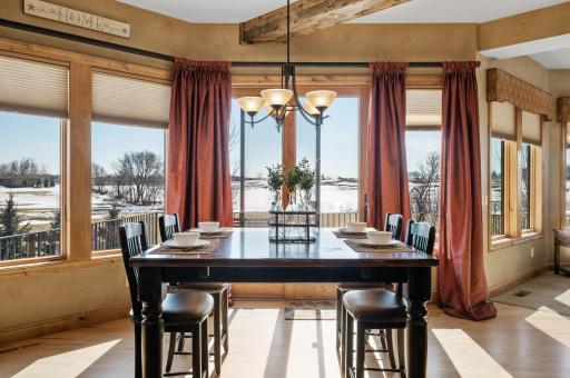 Photo for 7651 Cress View Lane, Prior Lake, MN 55372 - Listing #6352275 Such a comforable dining area that overlooks the incredible backyard.