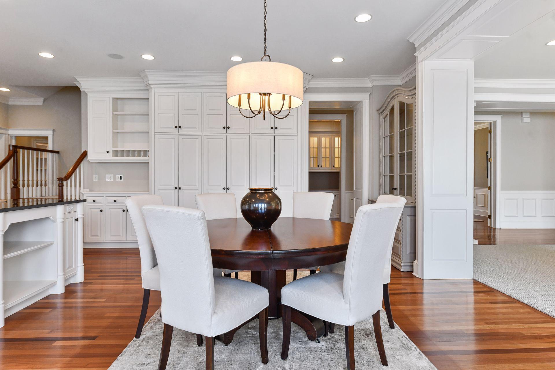 Beautiful wood floors, crown molding, amazing woodwork