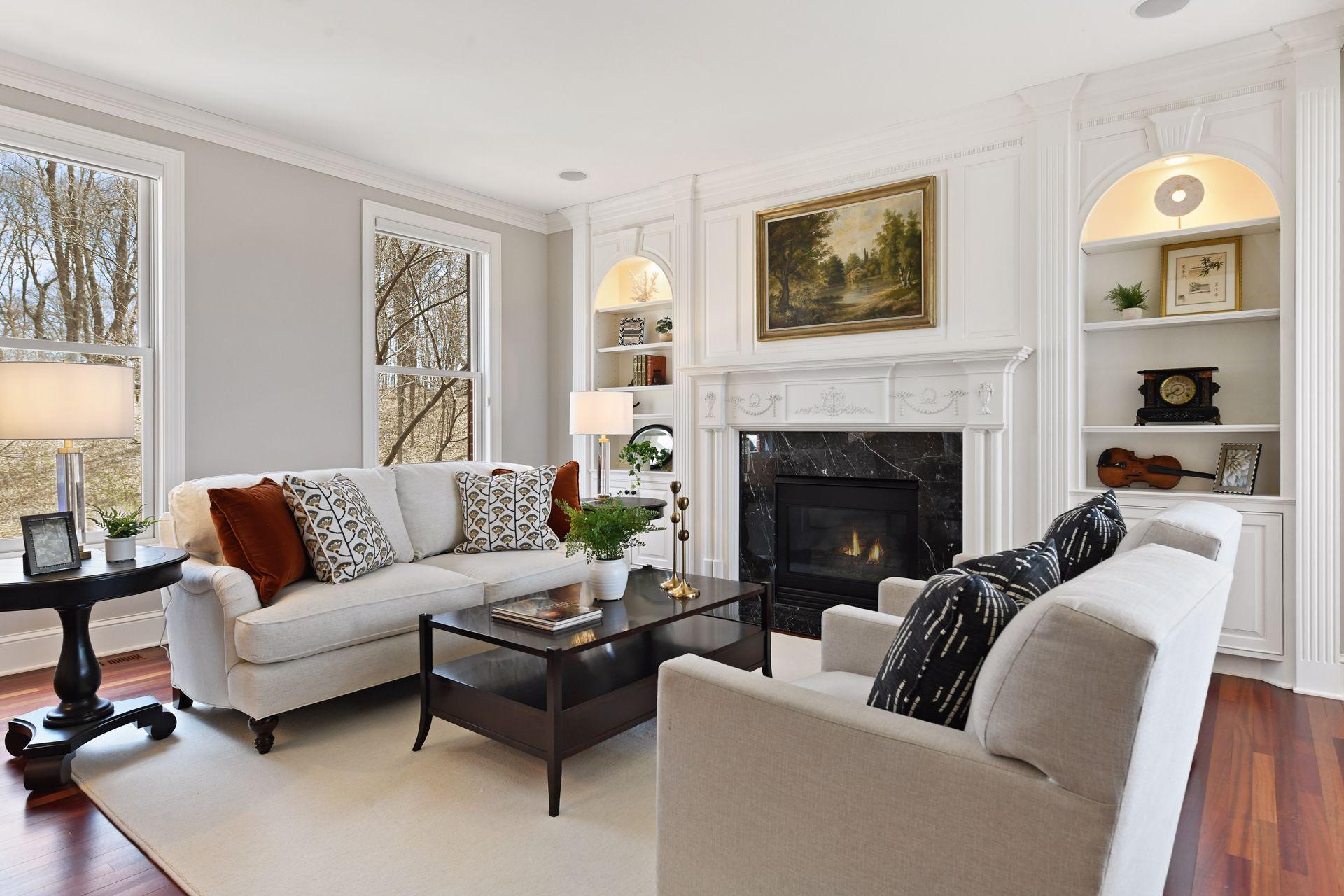 Additional example of the masterful craftsmanship and detailed design found throughout this gracious home