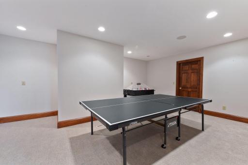 Additional space on the lower level could be used for a play room, sewing and craft space, art studio, yoga room, etc.