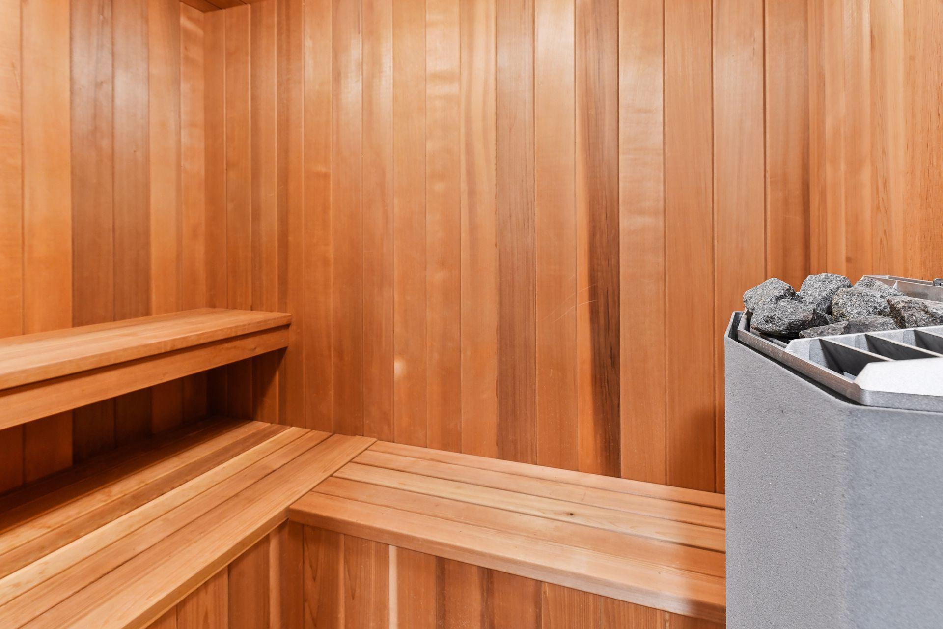 Sooth out the aches and kinks in the sauna