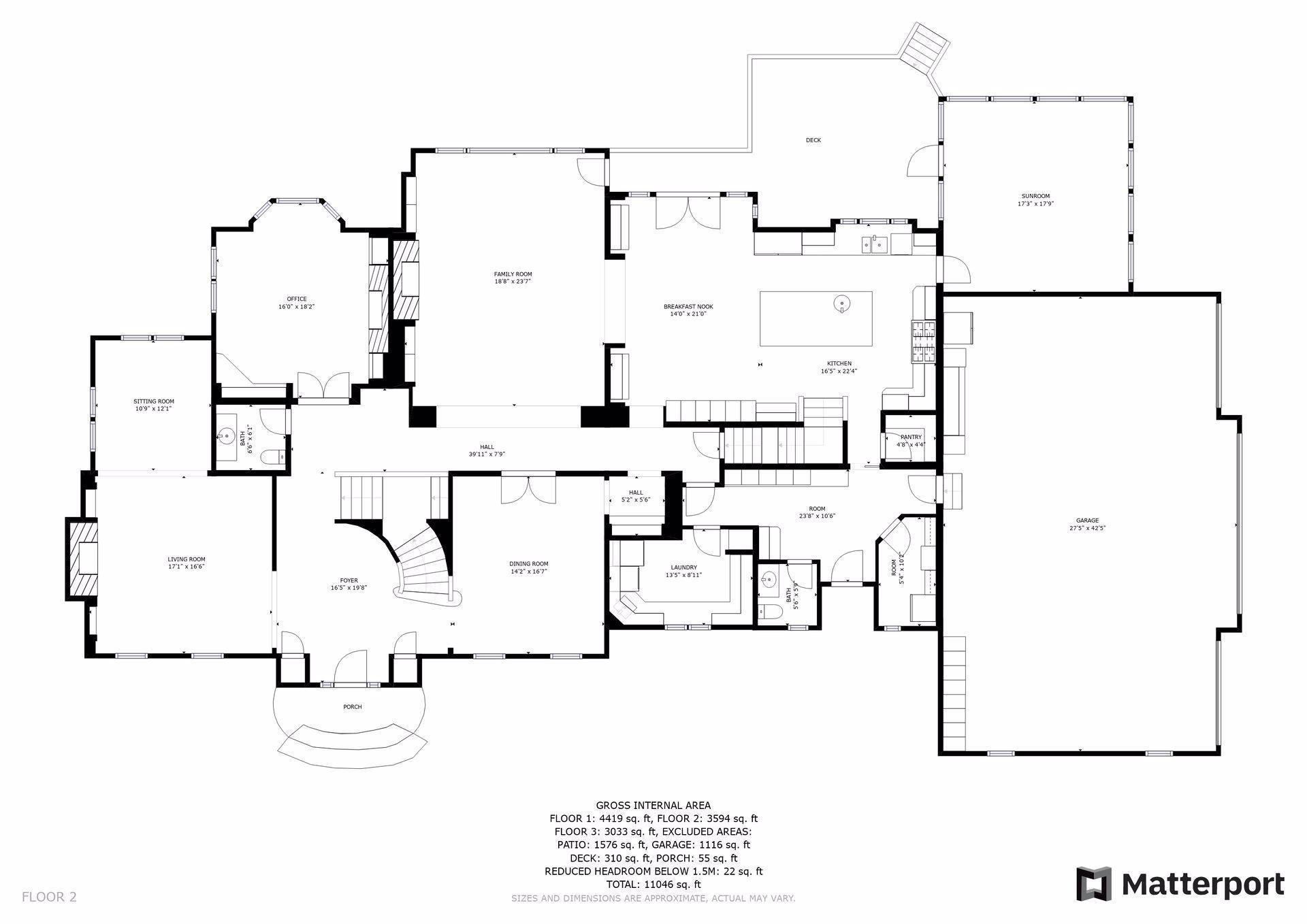 Main Level Floor Plan