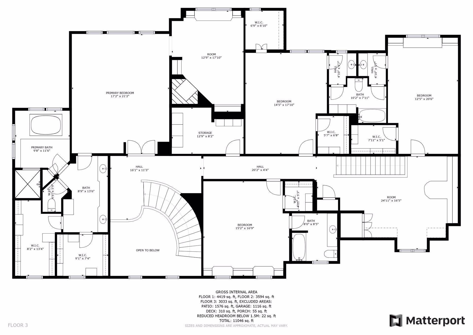 Upper Level Floor Plan