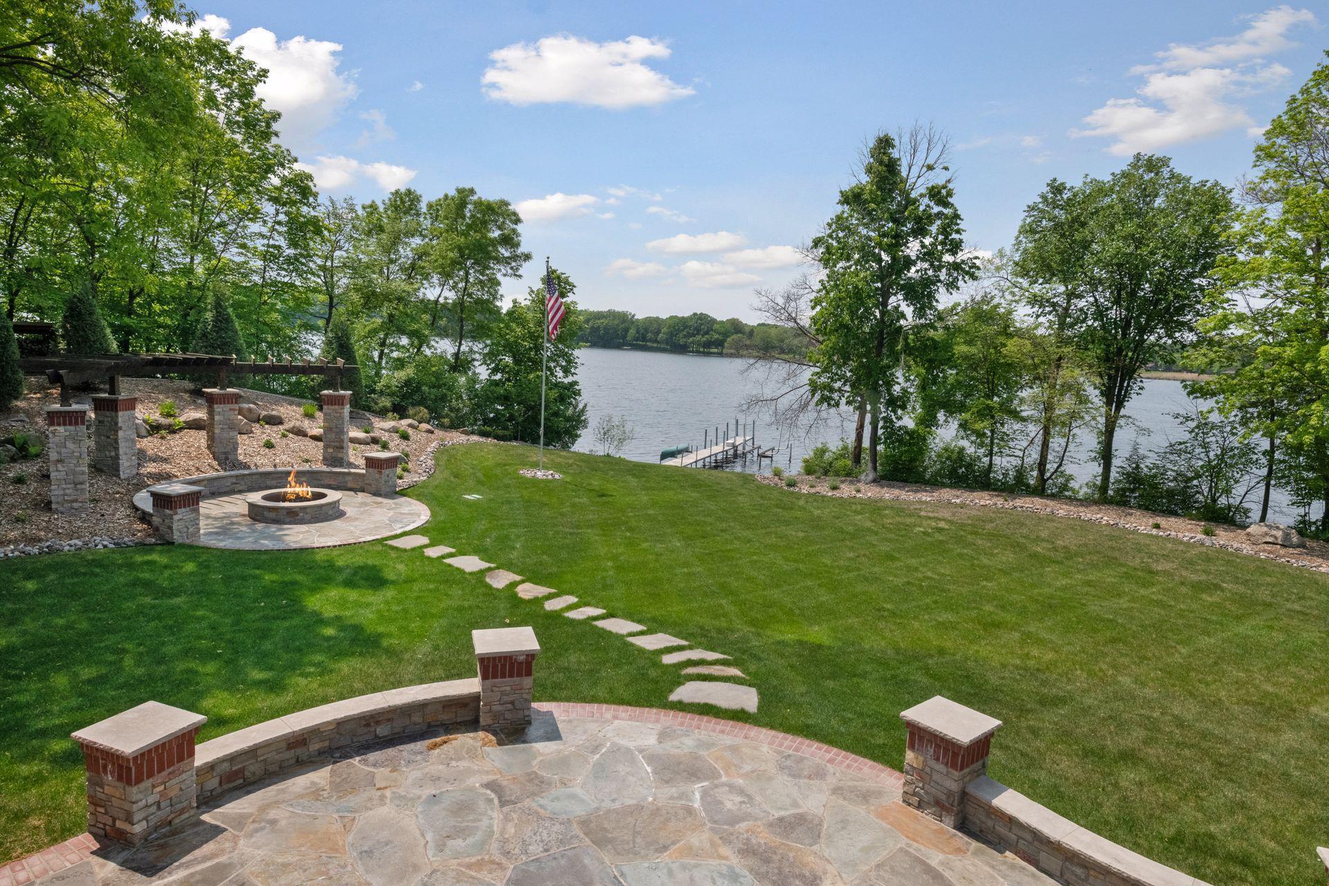 A private oasis with a western view overlooking Gleason Lake