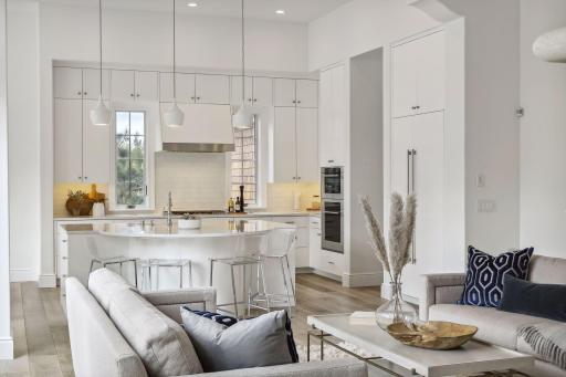 The kitchen itself is a chef's dream. The tall ceilings are sure to impress and add to the elegance of this space.