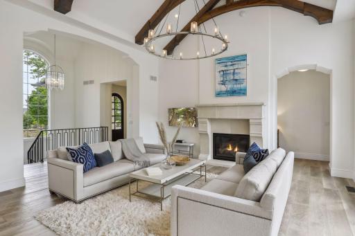 Continuing through the gallery, youâll enter the dramatic great room.