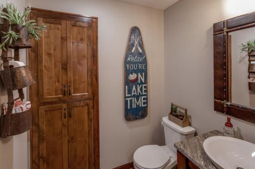 Such a cute half bath on the main floor!