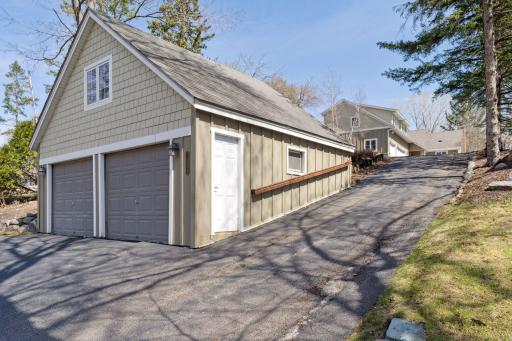 Separate 2 car garage is perfect for lake toys!