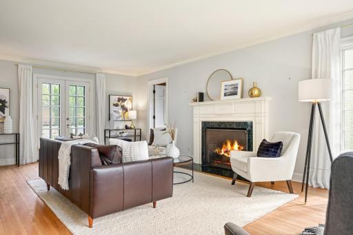 Formal Living room with office in back corner.