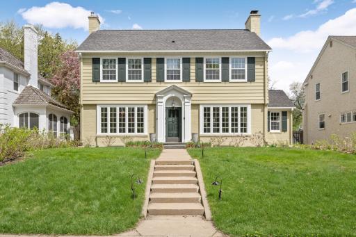 Lovely South Facing Colonial in Country Club Neighborhood of Edina.