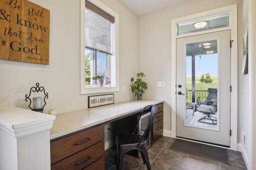 This area is perfect for a homework spot or additional office space!