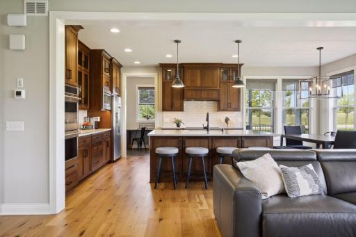 Upgraded walnut cabinets throughout the home!