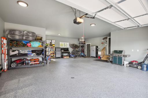 Plenty of space for storage, including a service door to the back. Heated and insulated as well!