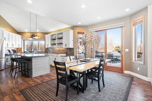 Informal dining area that walks out to your deck with fantastic views