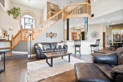 You even have a wet bar area in your family room!