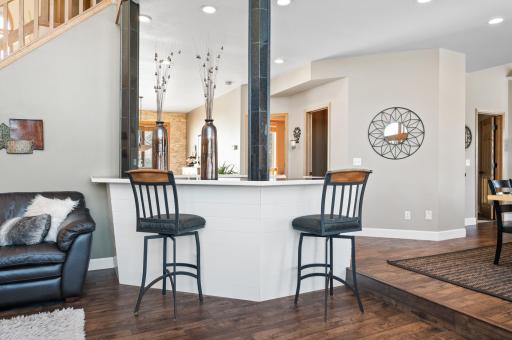 Living Room Wet Bar Area, perfect spot to sit and enjoy your favorite drink