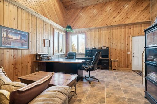 Pole barn office - imagine being able to walk to your office away from the main house