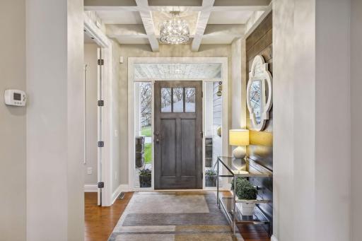 Dramatic and spacious entry with the office off to the left