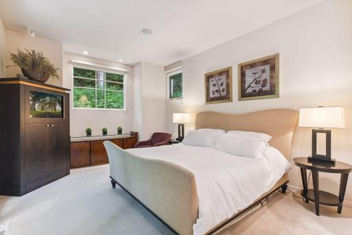 The primary bedroom offers a resplendent retreat, while the large walk-in closet provides ample space to accommodate your wardrobe and accessories.