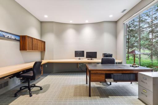 The home office, ideal for remote work or dedicated studying, ensures that productivity and comfort coexist harmoniously.