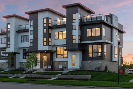 Revelation townhome model with rooftop patios.