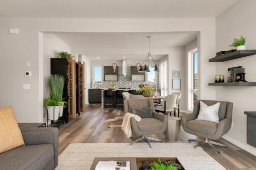 Urban inspired interiors with luxury features. Photo is of model home; options and features will vary.