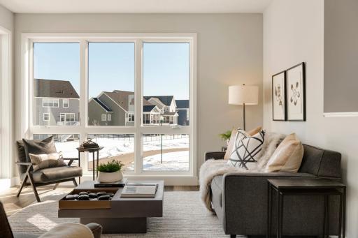 Urban inspired interiors with luxury features. Photo is of model home; options and features will vary.