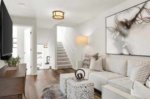 Urban inspired interiors with luxury features. Photo is of model home; options and features will vary.