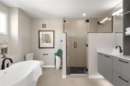 Urban inspired interiors with luxury features. Photo is of model home; options and features will vary.