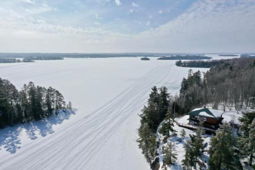 A Snowmobilers heaven. Miles of trails and lake to explore.