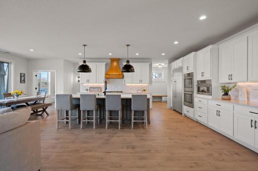 Bosch appliances with double wall oven and microwave.