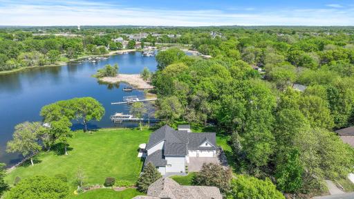 Located in a serene bay just a few hundred feet from the main lake.