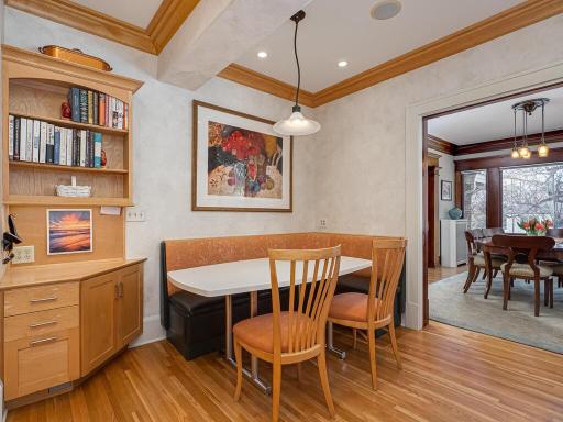 d spacious Informal Dining Area with built-in booth