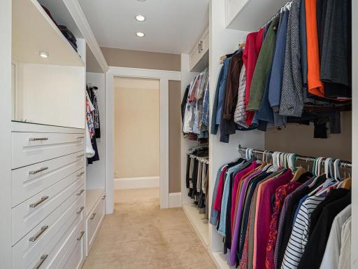 One of 2 large Walk-in Closets in Primary Bedroom Suite!